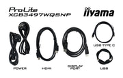 iiyama ProLite XCB3497WQSNP-B1 34" 120Hz UWQHD Curved Monitor Desktop Monitor iiyama