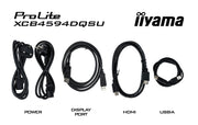 iiyama ProLite XCB4594DQSU-B1 45" 75Hz 2ms DQHD Ultra-Wide Curved Monitor Desktop Monitor iiyama