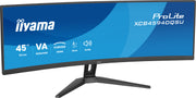 iiyama ProLite XCB4594DQSU-B1 45" 75Hz 2ms DQHD Ultra-Wide Curved Monitor Desktop Monitor iiyama