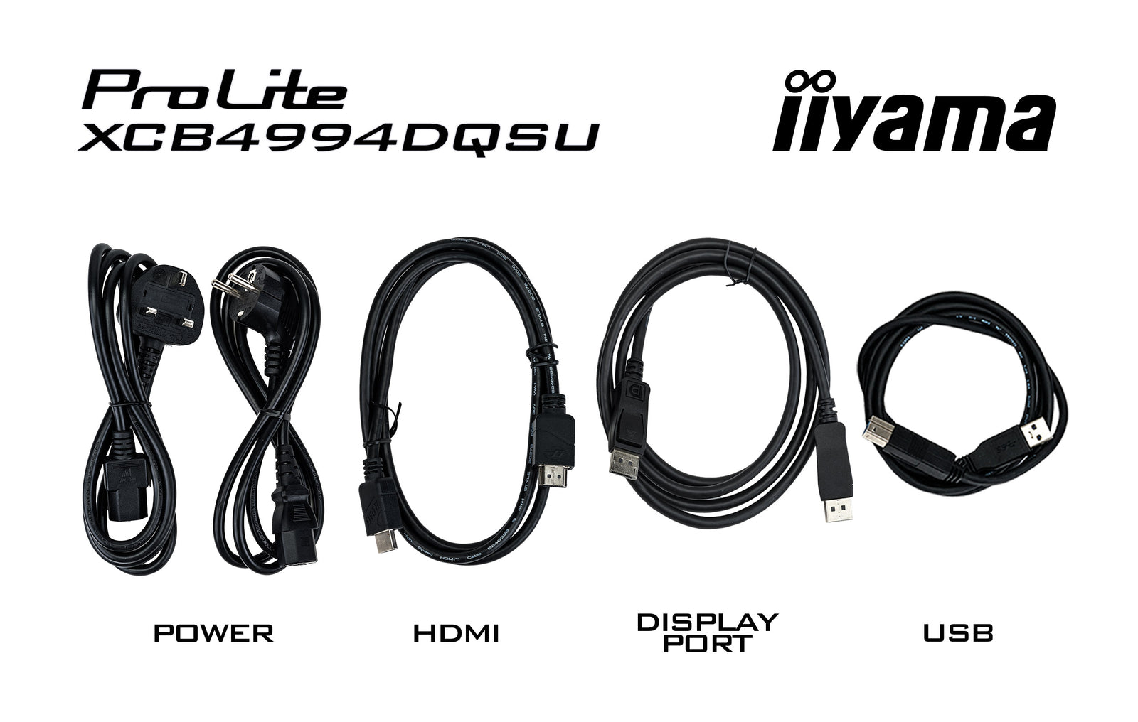 iiyama ProLite XCB4994DQSU-B1 49" 120Hz 2ms DQHD Curved Monitor Desktop Monitor iiyama