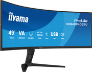 iiyama ProLite XCB4994DQSU-B1 49" 120Hz 2ms DQHD Curved Monitor Desktop Monitor iiyama
