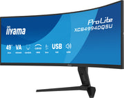 iiyama ProLite XCB4994DQSU-B1 49" 120Hz 2ms DQHD Curved Monitor Desktop Monitor iiyama