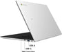 Samsung Galaxy Chromebook N4500 14" HD Intel® Celeron® N 4 GB RAM 64 GB eMMC ChromeOS Silver Samsung Laptop Samsung
