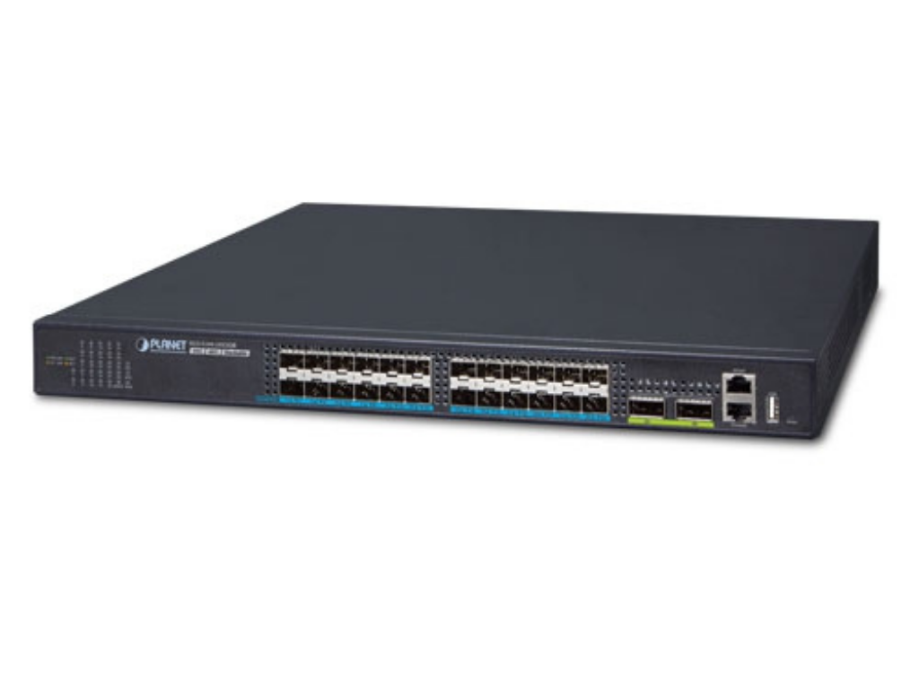 Planet Layer 2+ 24-Port 10G SFP+ + 2-Port 40G QSFP+ Stackable Managed Switch Network Switch Planet