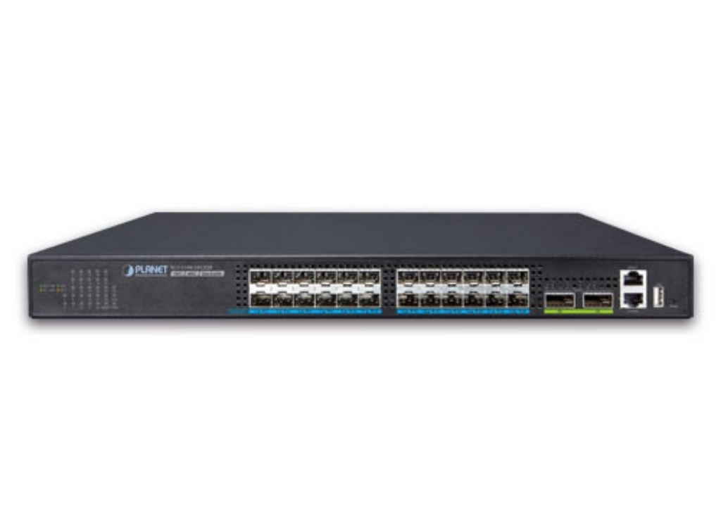 Planet Layer 2+ 24-Port 10G SFP+ + 2-Port 40G QSFP+ Stackable Managed Switch Network Switch Planet