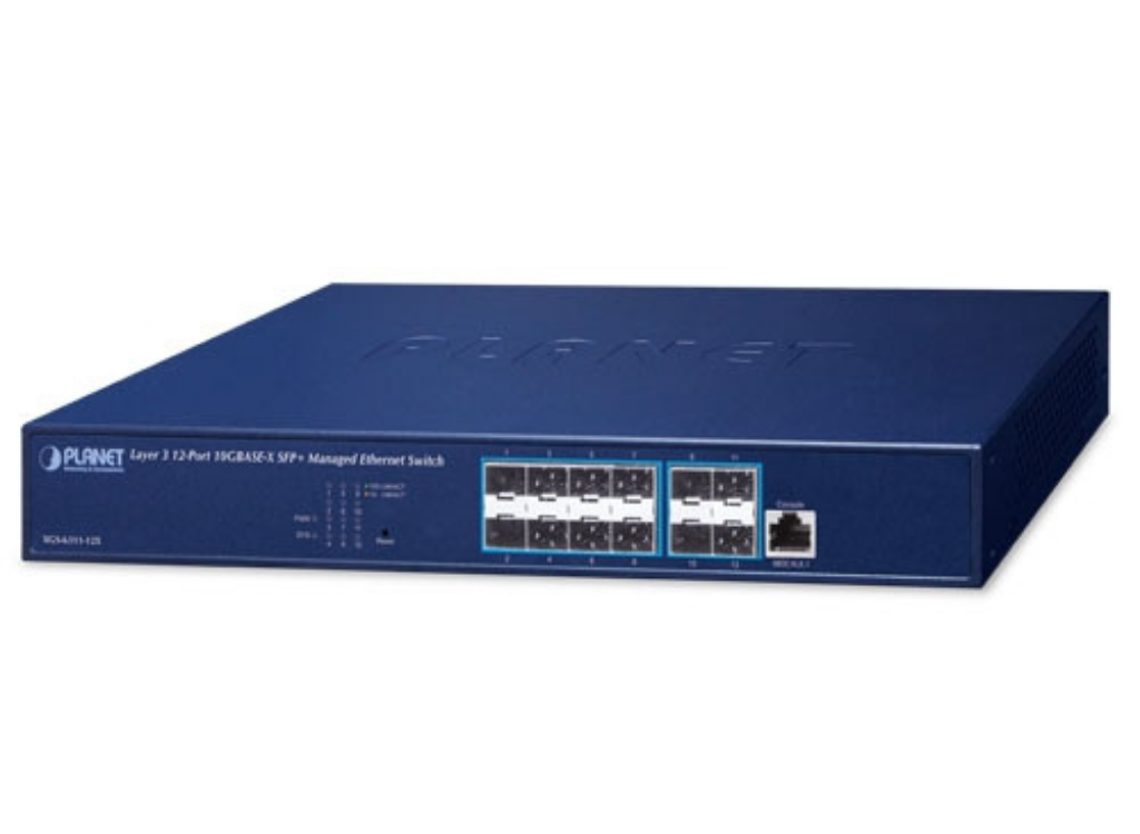 Planet Layer 3 12-Port 10GBASE-X SFP+ Managed Ethernet Switch | XGS-6311-12X Network Switch Planet