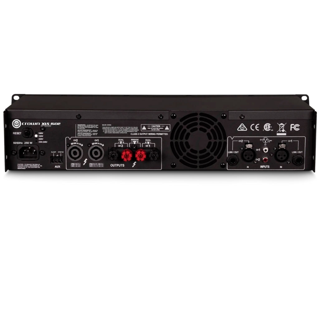 Crown XLS 1502 DriveCore 2 Series Power Amplifier Audio Amplifier Crown