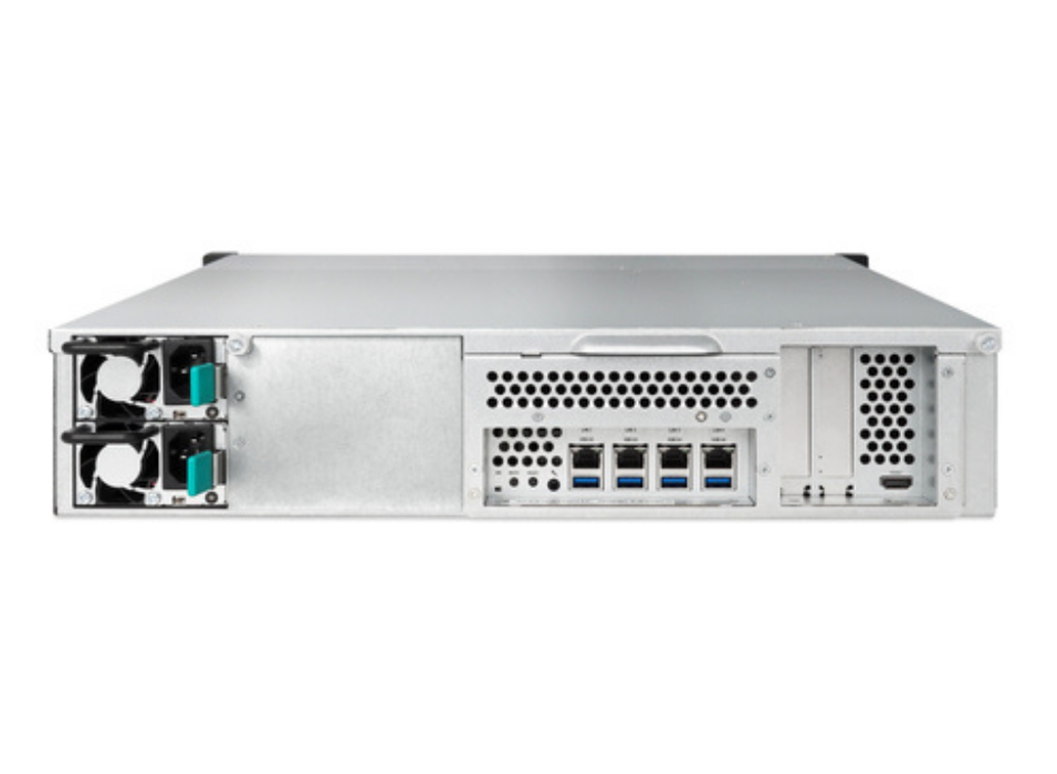 Qsan Origin Storage Xcube Rackmount 2U 12 + 6 Bay with Intel 2.9GHz Dual-Core Processor 8Gb DDR4 U-DIMM (Max 64GB) with 12 x Enterprise SATA 8TB (ex Rear Bays), NAS | XN5012RE/96TB Qsan NAS & Storage Servers Qsan