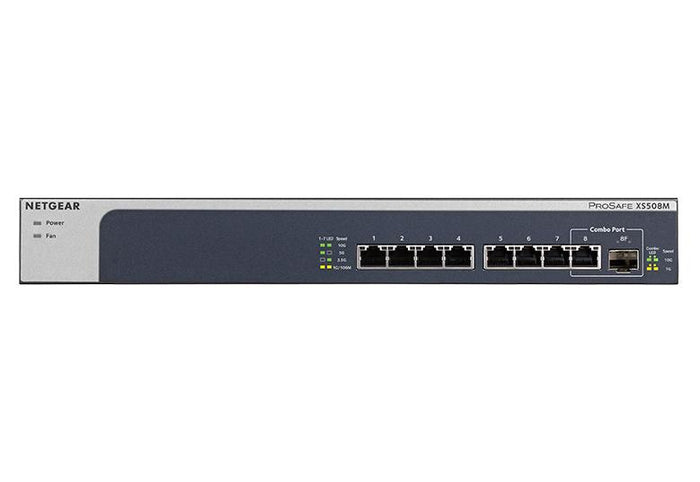Netgear XS508M-100EUS 8-port, 5-speed Unmanaged Switch 10-Gigabit/Multi-Gigabit Network Switch Netgear