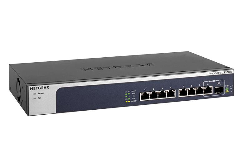 Netgear XS508M-100EUS 8-port, 5-speed Unmanaged Switch 10-Gigabit/Multi-Gigabit Network Switch Netgear
