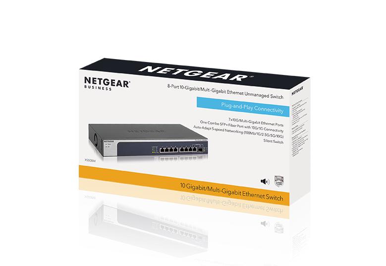 Netgear XS508M-100EUS 8-port, 5-speed Unmanaged Switch 10-Gigabit/Multi-Gigabit