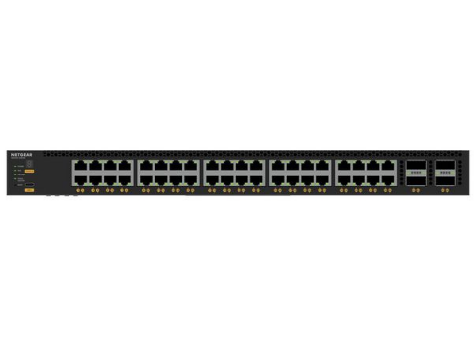 Netgear 40-Port Managed L3 Switch with 10G Ethernet & PoE, 1U Rack Mount | XSM4344C-100NES Netgear Network Switches Netgear