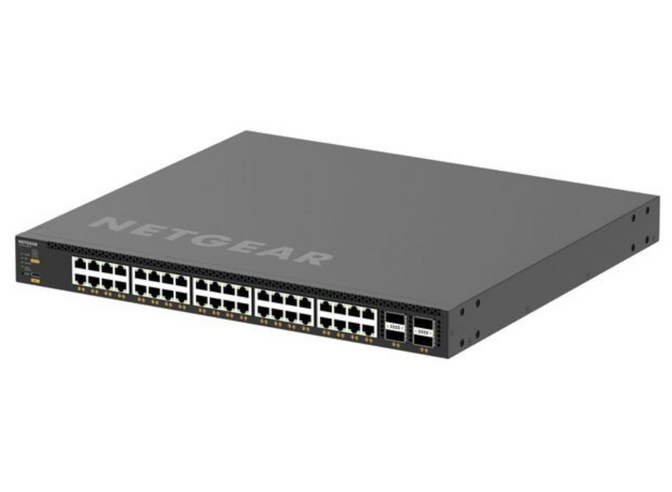 Netgear 40-Port Managed L3 Switch with 10G Ethernet & PoE, 1U Rack Mount | XSM4344C-100NES Netgear Network Switches Netgear