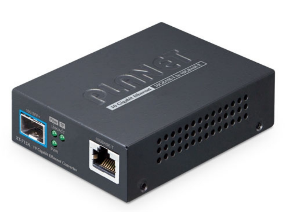 Planet 10GBASE-T to 10GBASE-X SFP+ Media Converter | XT-715A Planet Network Media Converters Planet