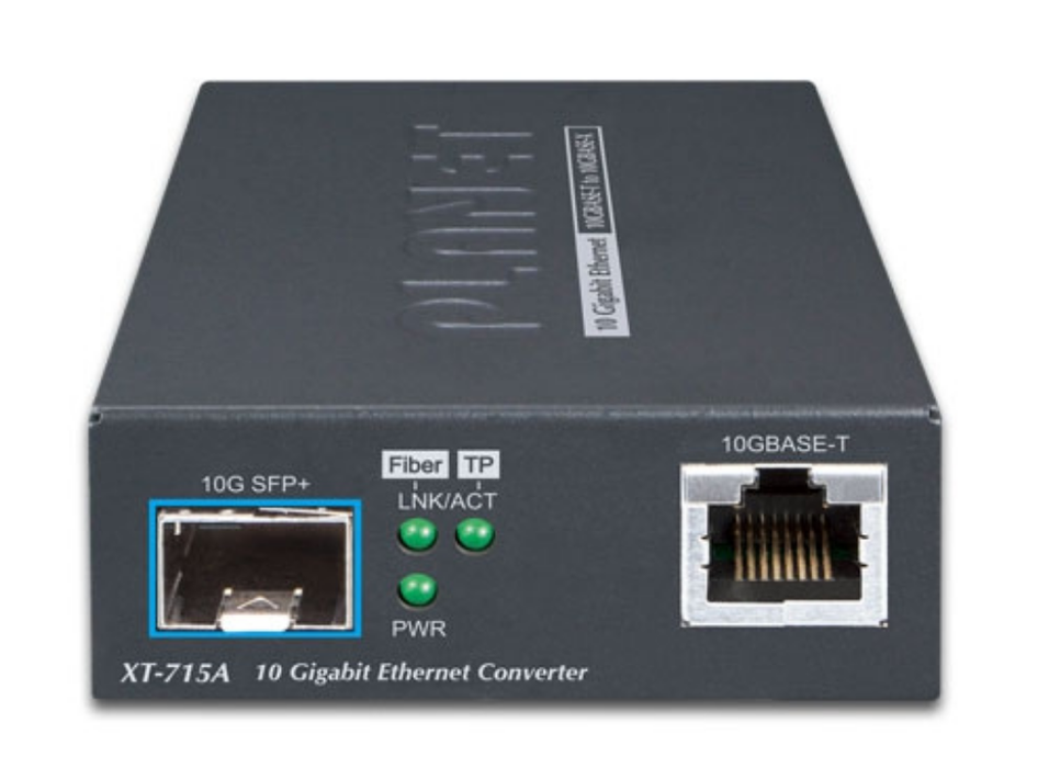 Planet 10GBASE-T to 10GBASE-X SFP+ Media Converter | XT-715A Planet Network Media Converters Planet