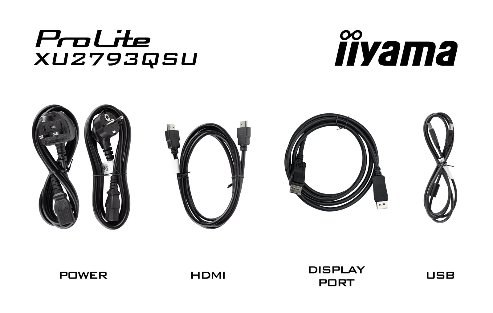 iiyama ProLite XU2793QSU-B6 27" WQHD IPS 100Hz Desktop Monitor Desktop Monitor iiyama