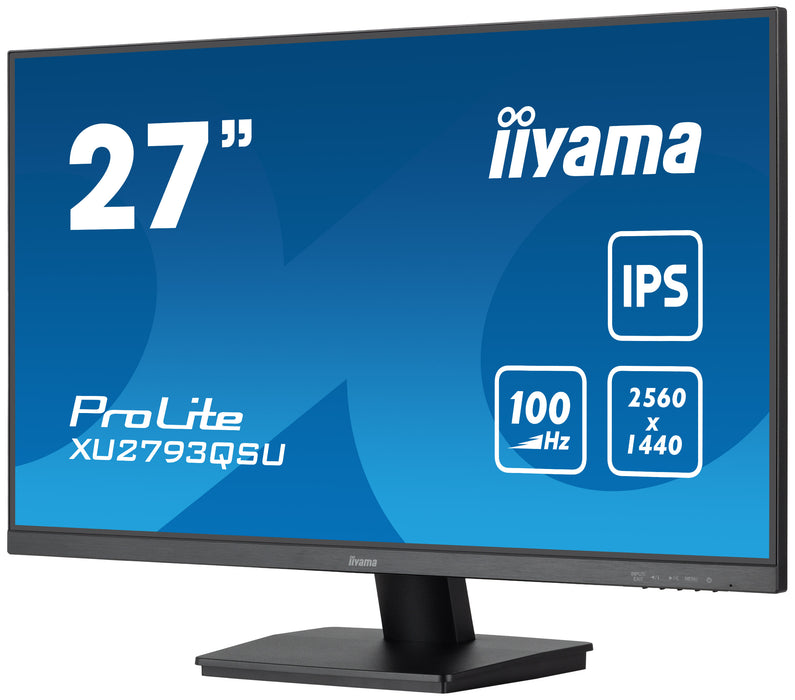 iiyama ProLite XU2793QSU-B6 27" WQHD IPS 100Hz Desktop Monitor