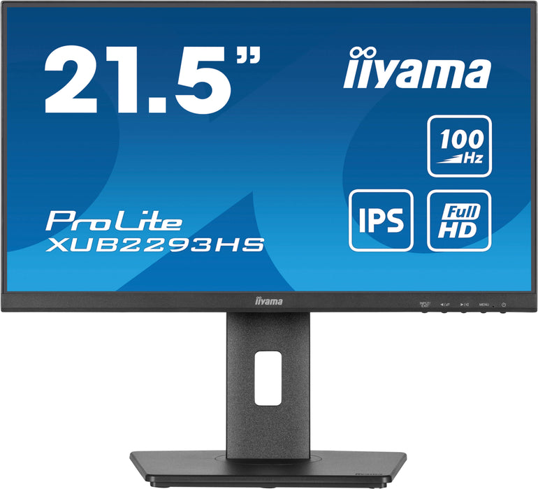 iiyama ProLite XUB2293HS-B6 21.5" 100Hz 1ms Full HD Desktop Monitor