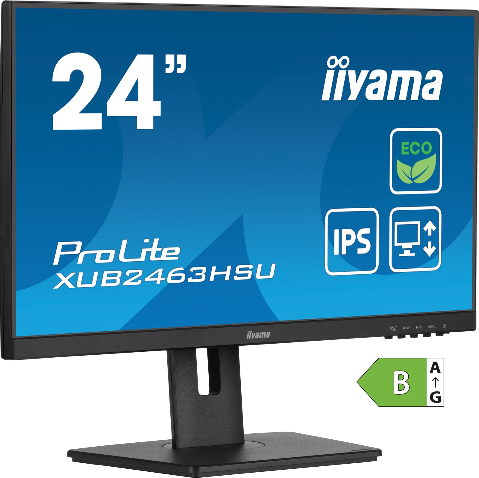 iiyama ProLite XUB2463HSU-B1 24" IPS Full HD 100Hz Desktop Monitors Desktop Monitor iiyama