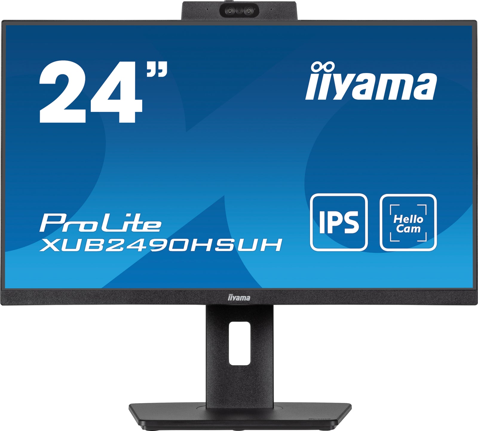 iiyama ProLite XUB2490HSUH-B1 24" 100Hz IPS Full HD Desktop Monitor With Windows Hello Camera and Microphone Desktop Monitor iiyama
