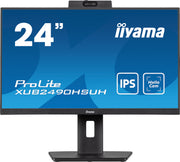 iiyama ProLite XUB2490HSUH-B1 24" 100Hz IPS Full HD Desktop Monitor With Windows Hello Camera and Microphone Desktop Monitor iiyama
