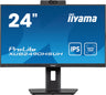 iiyama ProLite XUB2490HSUH-B1 24" 100Hz IPS Full HD Desktop Monitor With Windows Hello Camera and Microphone