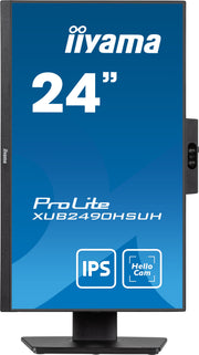 iiyama ProLite XUB2490HSUH-B1 24" 100Hz IPS Full HD Desktop Monitor With Windows Hello Camera and Microphone Desktop Monitor iiyama