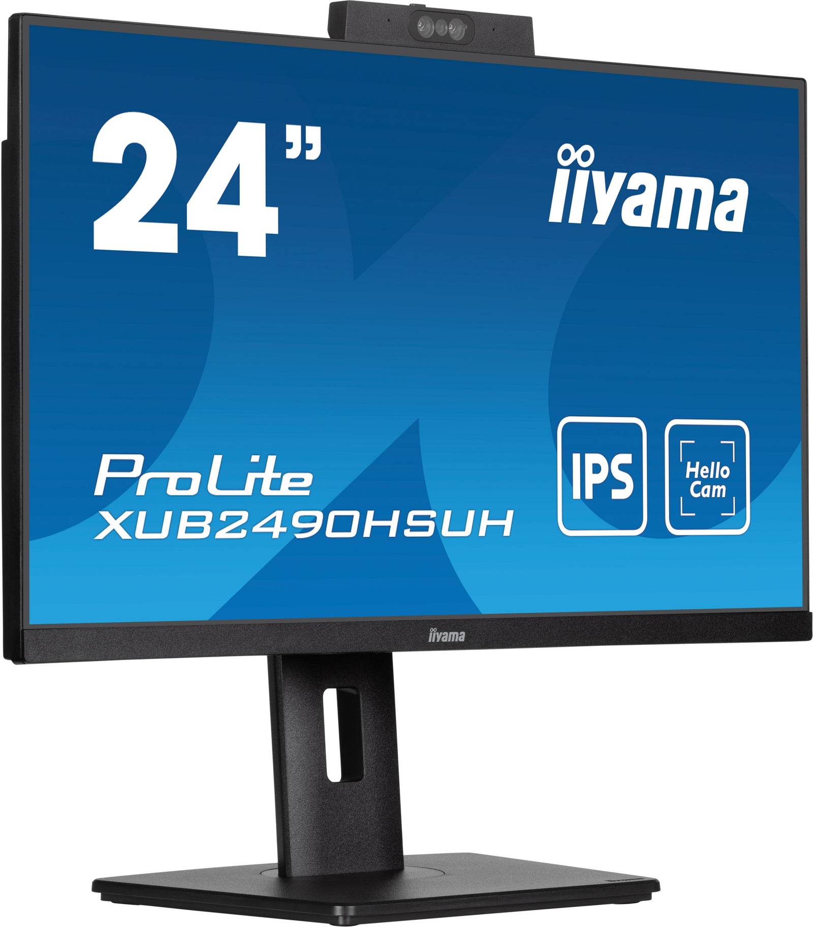 iiyama ProLite XUB2490HSUH-B1 24" 100Hz IPS Full HD Desktop Monitor With Windows Hello Camera and Microphone Desktop Monitor iiyama