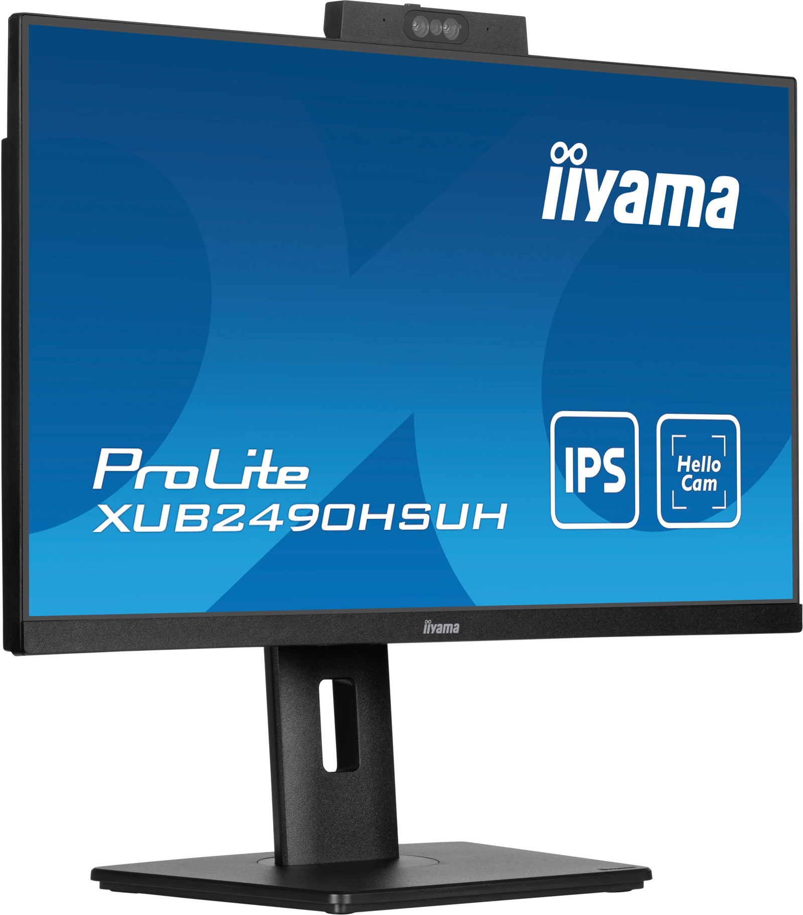 iiyama ProLite XUB2490HSUH-B1 24" 100Hz IPS Full HD Desktop Monitor With Windows Hello Camera and Microphone Desktop Monitor iiyama