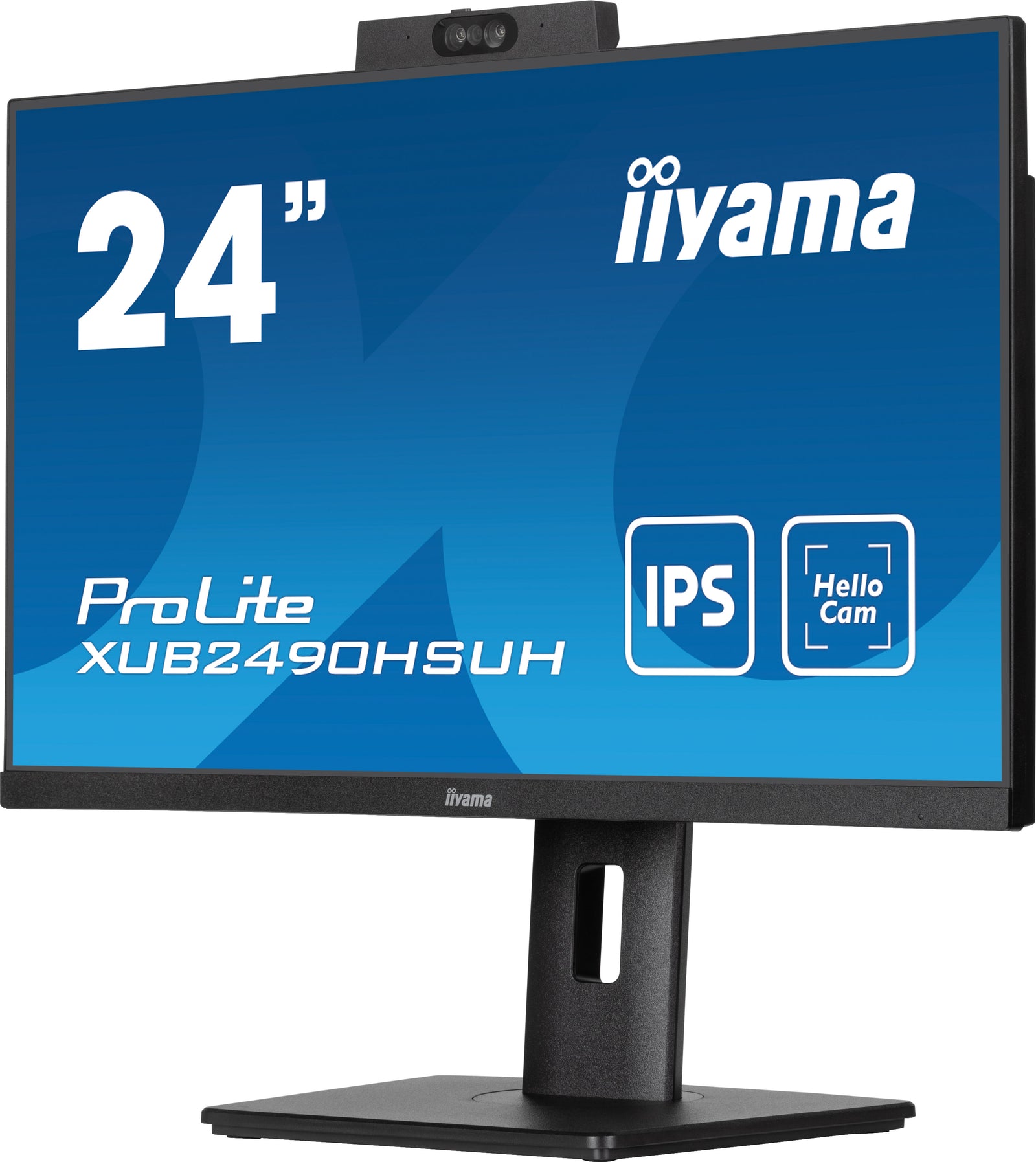iiyama ProLite XUB2490HSUH-B1 24" 100Hz IPS Full HD Desktop Monitor With Windows Hello Camera and Microphone Desktop Monitor iiyama