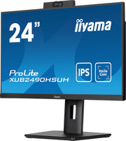 iiyama ProLite XUB2490HSUH-B1 24" 100Hz IPS Full HD Desktop Monitor With Windows Hello Camera and Microphone Desktop Monitor iiyama