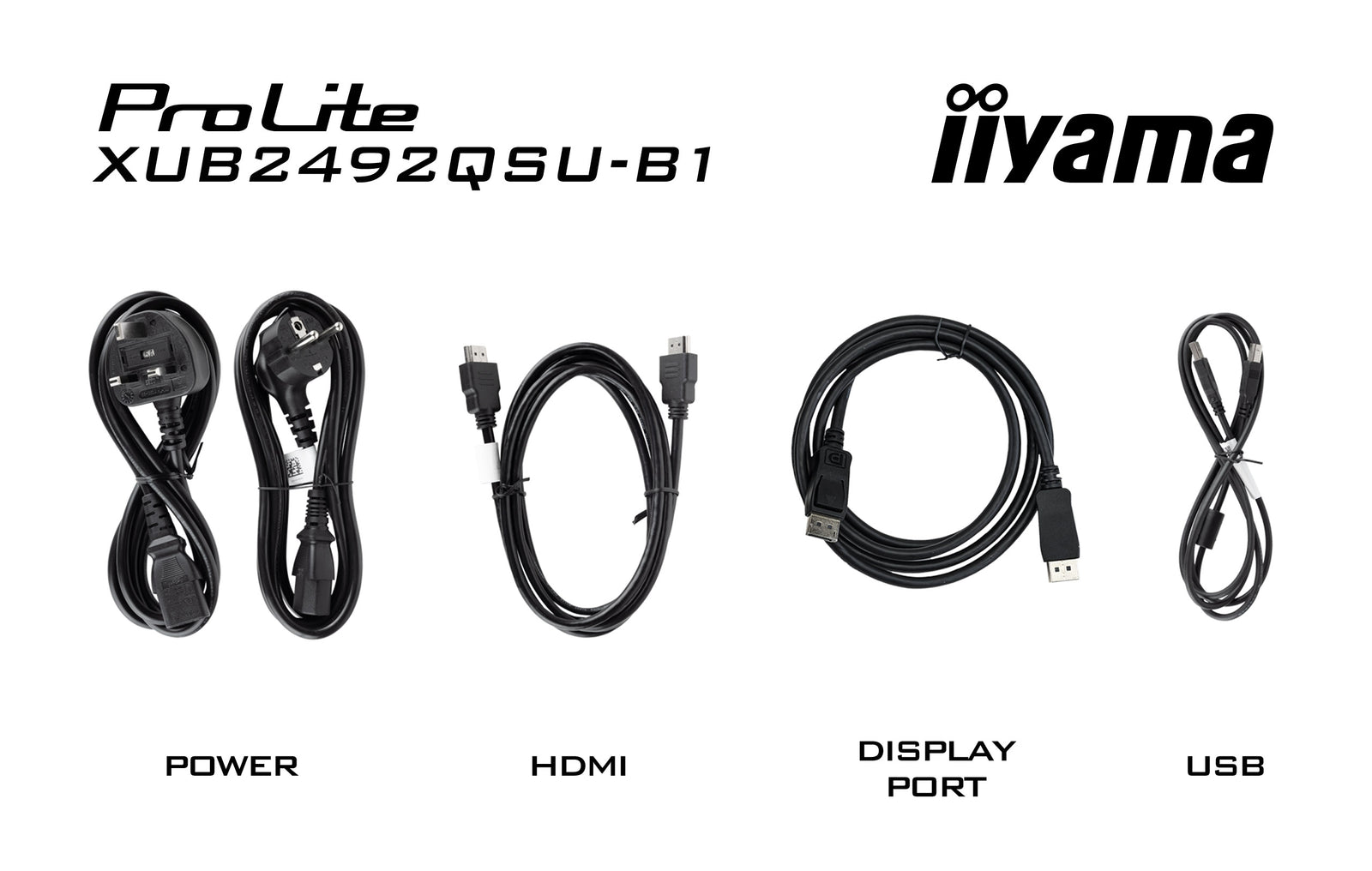 iiyama ProLite XUB2492QSU-B1 24" IPS 100Hz WQHD Desktop Monitor Desktop Monitor iiyama