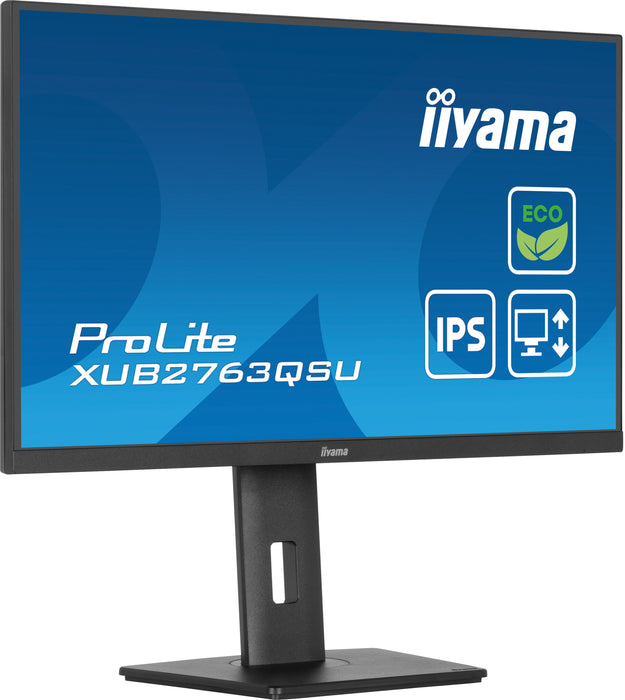 iiyama ProLite XUB2763QSU-B1 27" 100Hz 2ms IPS QHD Desktop Monitor