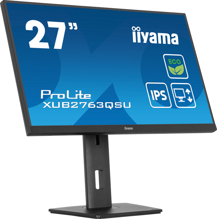 iiyama ProLite XUB2763QSU-B1 27" 100Hz 2ms IPS QHD Desktop Monitor