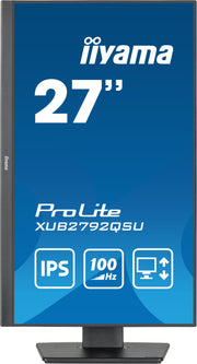 iiyama ProLite XUB2792QSU-B6 27" WQHD 100Hz Desktop Monitor Desktop Monitor iiyama