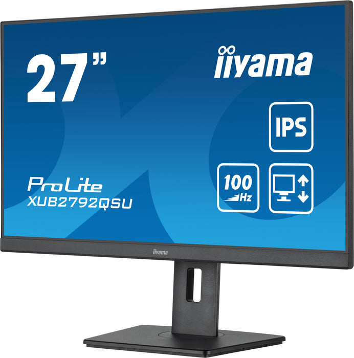 iiyama ProLite XUB2792QSU-B6 27" WQHD 100Hz Desktop Monitor