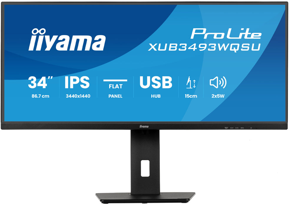 iiyama ProLite XUB3493WQSU-B6 34" UWQHD 120Hz IPS Desktop Monitor iiyama Desktop Monitors iiyama