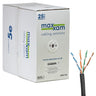 Cablenet Cat5e Black U/UTP LSOH 24AWG 305m Reelex Box Solid CPR Dca Cable