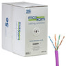 Cablenet Cat5e Violet U/UTP LSOH 24AWG 305m Reelex Solid CPR Cca Cable