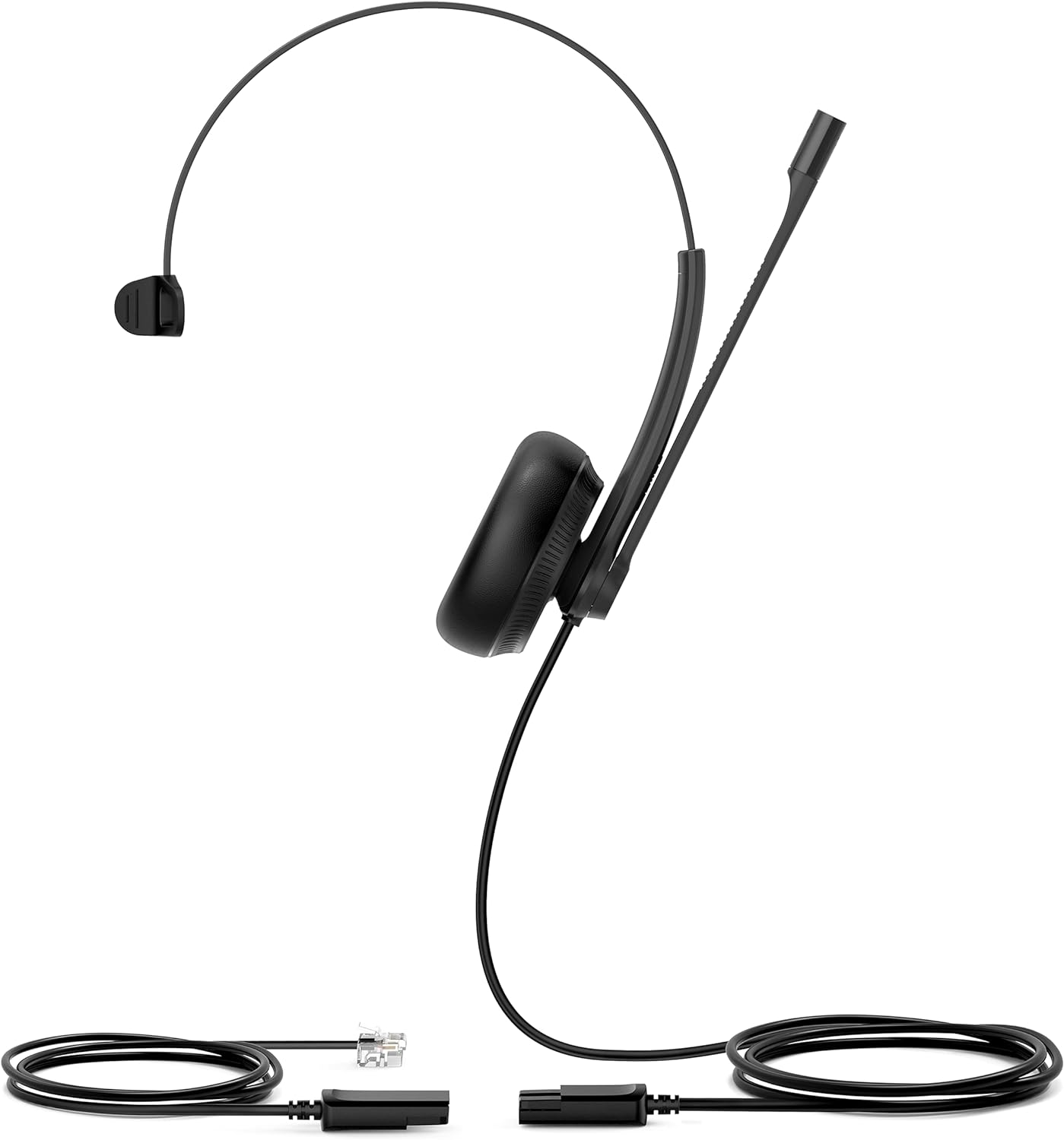 Yealink YHS34LITEMONO Single Ear QD To RJ9 Headset For Yealink Handsets Headset Yealink