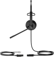 Yealink YHS34LITEMONO Single Ear QD To RJ9 Headset For Yealink Handsets Headset Yealink