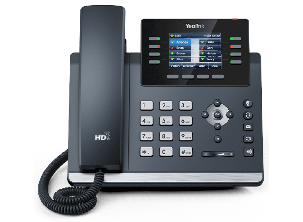 Yealink SIP-T44U Well-rounded SIP Phone for Workers of Co-working Space IP Phone Yealink