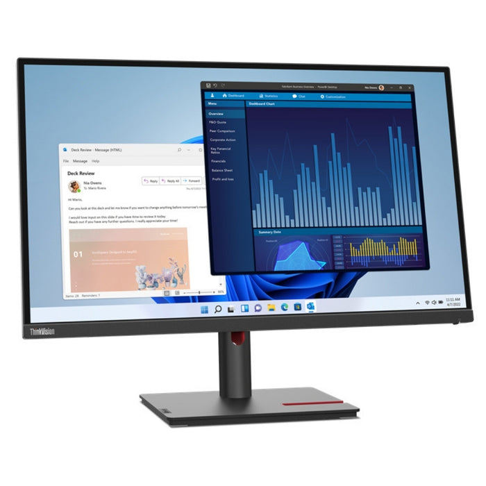 Lenovo 63A9GAT1UK ThinkVision T27p-30 27" Class Webcam 3840 x 2160 4K UHD LCD Monitor Desktop Monitor Lenovo
