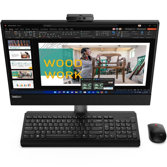 Lenovo ThinkCentre M70a Gen 3 11VL001MUK Intel Core i5 12th Gen i5-12500 Hexa-core 3 GHz 8 GB RAM DDR4 SDRAM 256 GB M.2 PCI Express NVMe 4.0 x4 SSD  All-in-One Computer