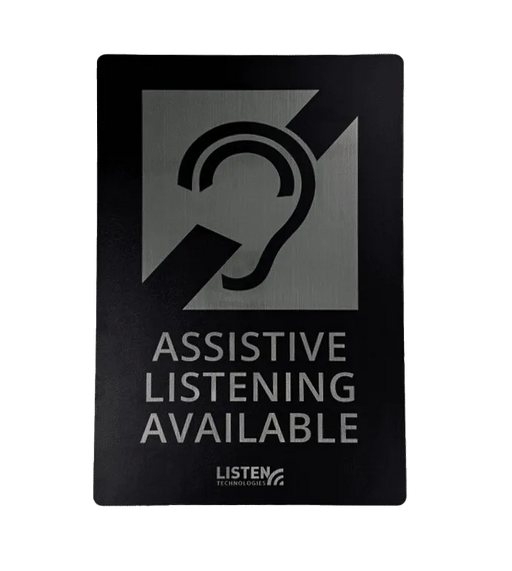 Listen LA-304 Assistive Listening Notification Signage Kit Assistive Listening Listen