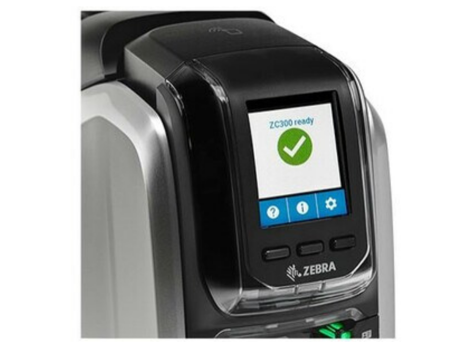 Zebra ZC300 Single-Sided Colour Card Printer – 300 dpi, USB | ZC31-000C000EM00 ID Card Printer Zebra
