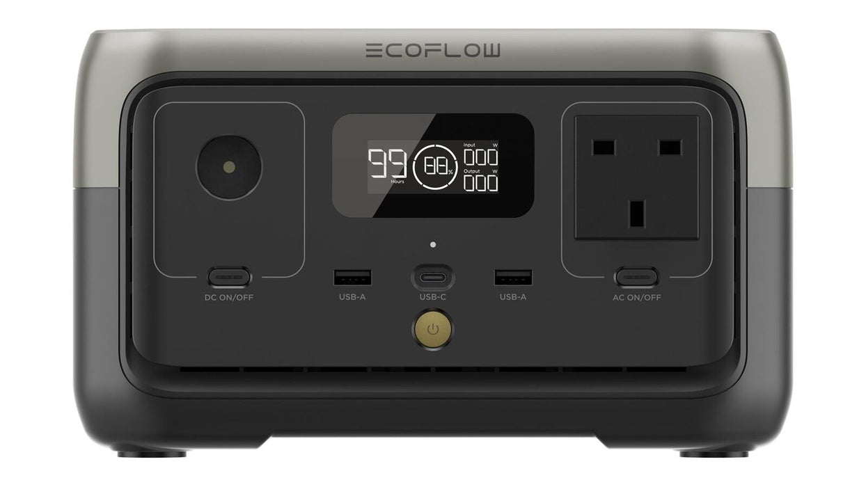 EcoFlow ZMR600-B-UK RIVER 2 - 256Wh / 300W Portable Power Station