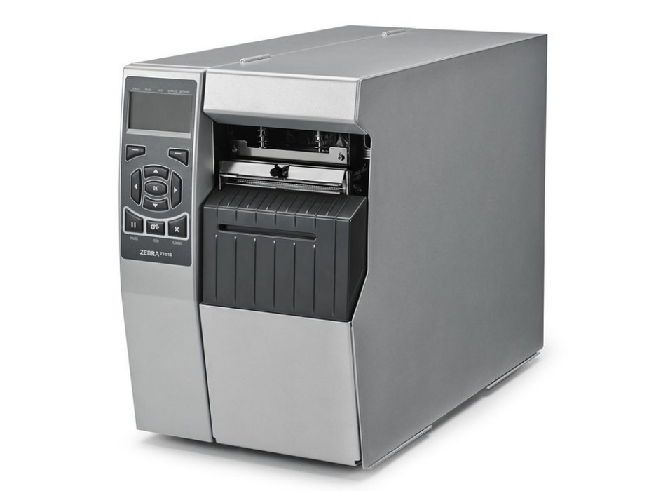 Zebra ZT510 4" 300dpi Industrial Thermal Transfer Printer with Rewind & Peel | ZT51043-T2E0000Z Zebra Label Printers Zebra