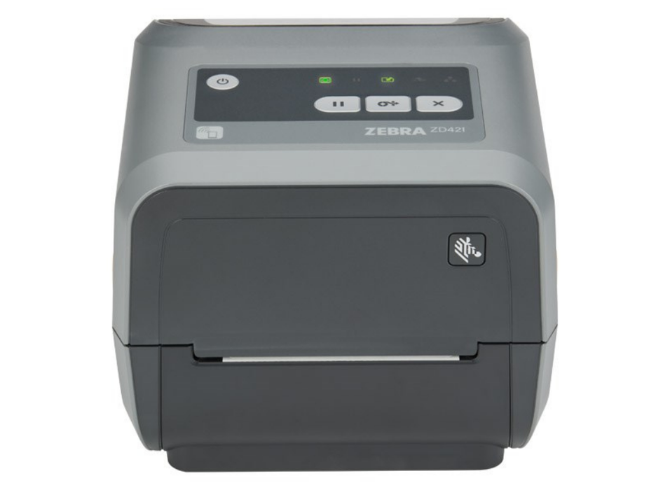 Zebra ZD421 4" Thermal Transfer Desktop Printer, 300 DPI | ZD4A043-C0EW02EZ Zebra Label Printers Zebra