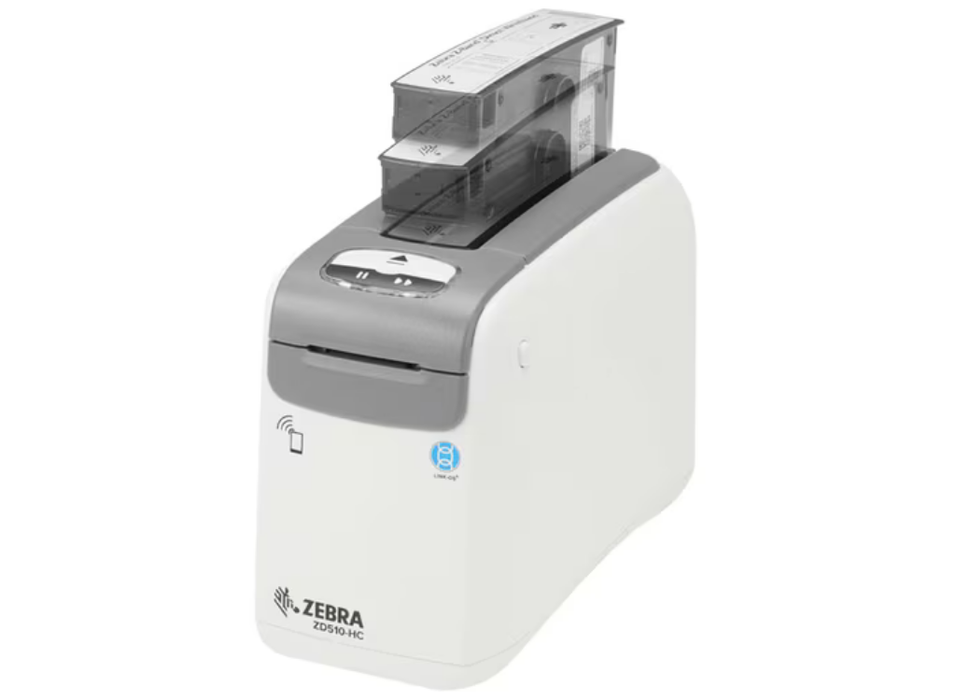 Zebra ZD510-HC Wristband Printer – 300 DPI, USB, Ethernet, Bluetooth, Antimicrobial Z-Band Support | ZD51013-D0EE00FZ Zebra Label Printers Zebra